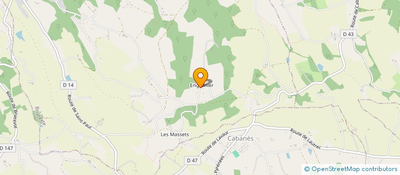 localisation de l'entreprise MONSIEUR BENOIT BRU  BRIATEXTE