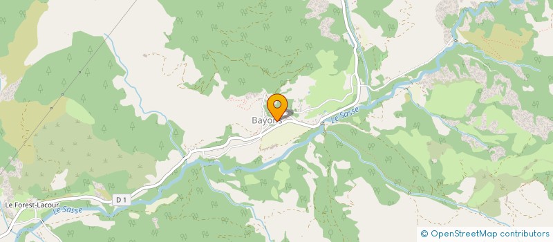 localisation de l'entreprise MONSIEUR BENOIT BRUNEL  BAYONS