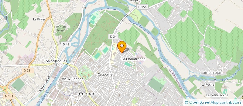 localisation de l'entreprise MONSIEUR BENOIT BUFFARD à COGNAC
