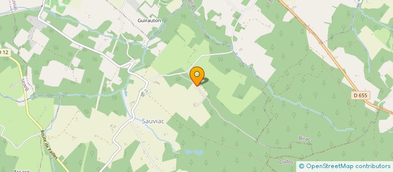 localisation de l'entreprise MONSIEUR BENOIT CALVINHAC  SAUVIAC