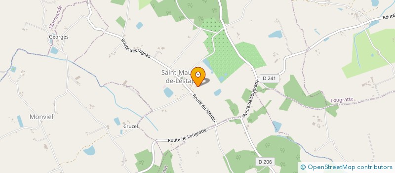 localisation de l'entreprise MONSIEUR BENOIT CAMINADE  SAINT-MAURICE-DE-LESTAPEL