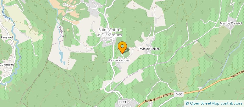 localisation de l'entreprise MONSIEUR BENOIT CAMP  SAINT-ANDRE-D'OLERARGUES