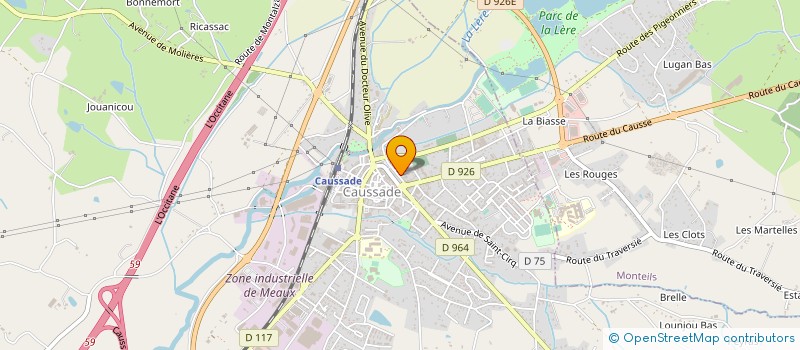 localisation de l'entreprise MONSIEUR BENOIT CANCE  CAUSSADE