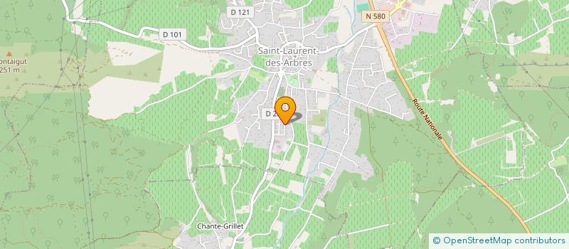 localisation de l'entreprise MONSIEUR BENOIT CANSANI  SAINT-LAURENT-DES-ARBRES