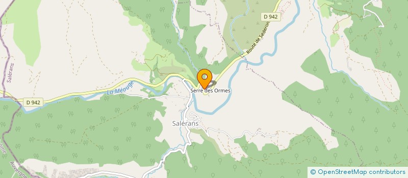 localisation de l'entreprise MONSIEUR BENOIT CANTON  SALERANS