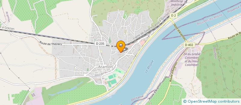 localisation de l'entreprise MONSIEUR BENOIT CANTONI  ARAMON