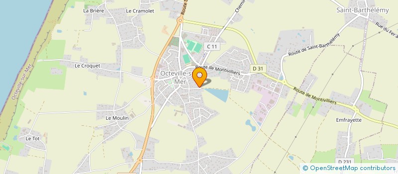 localisation de l'entreprise MONSIEUR BENOIT CARON  OCTEVILLE-SUR-MER