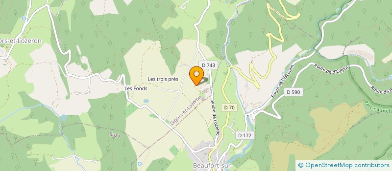 localisation de l'entreprise MONSIEUR BENOIT CARPENTIER  SOYANS