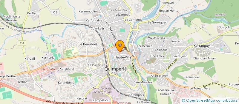 localisation de l'entreprise MONSIEUR BENOIT CARREY à QUIMPERLE