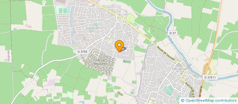 localisation de l'entreprise MONSIEUR BENOIT CASTEL  LIGNAN-SUR-ORB