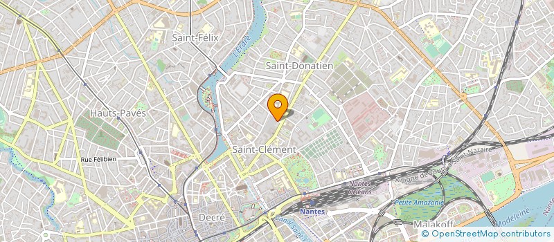 localisation de l'entreprise MONSIEUR BENOIT CASTILLON DU PERRON  NANTES