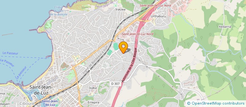 localisation de l'entreprise MONSIEUR BENOIT CAUDRON à SAINT-JEAN-DE-LUZ