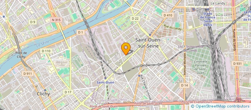 localisation de l'entreprise MONSIEUR BENOIT CAUT à SAINT-OUEN-SUR-SEINE