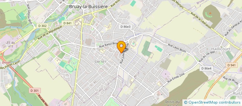 localisation de l'entreprise MONSIEUR BENOIT CAVIGNAUX  BRUAY-LA-BUISSIERE