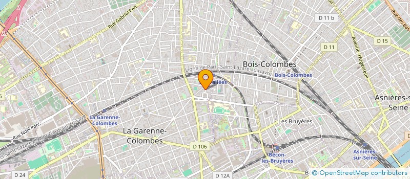 localisation de l'entreprise MONSIEUR BENOIT CAVIN à LA GARENNE COLOMBES