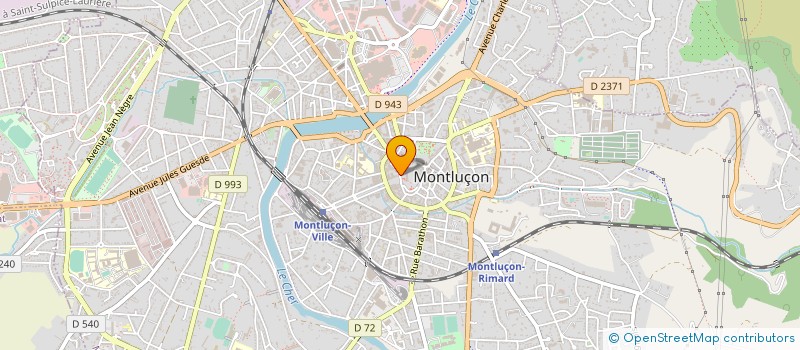localisation de l'entreprise MONSIEUR BENOIT CAZENAVE à MONTLUCON