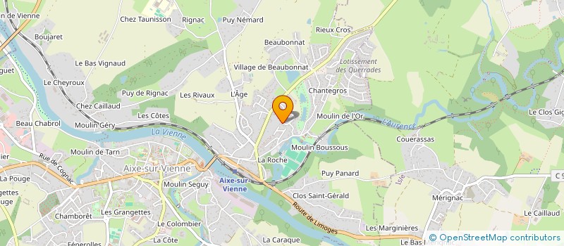 localisation de l'entreprise MONSIEUR BENOIT CHABAUD  BEYNAC