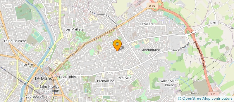 localisation de l'entreprise MONSIEUR BENOIT CHALVET  LE MANS