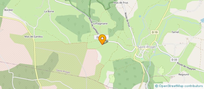 localisation de l'entreprise MONSIEUR BENOIT CHAMEROIS  SAINT-PROJET