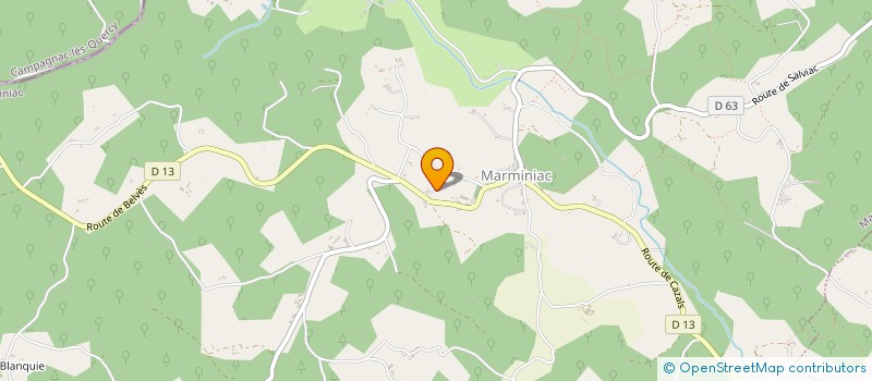 localisation de l'entreprise MONSIEUR BENOIT CHANAL  MARMINIAC