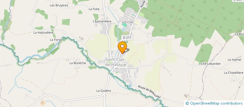 localisation de l'entreprise MONSIEUR BENOIT CHAPELLE à SAINT-CLAIR-DE-HALOUZE