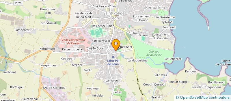 localisation de l'entreprise MONSIEUR BENOIT CHARLOU  SAINT-POL-DE-LEON