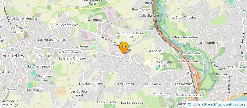 localisation de l'entreprise MONSIEUR BENOIT CHARPENTIER  FONDETTES