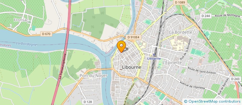 localisation de l'entreprise MONSIEUR BENOIT CHARTIER à LIBOURNE