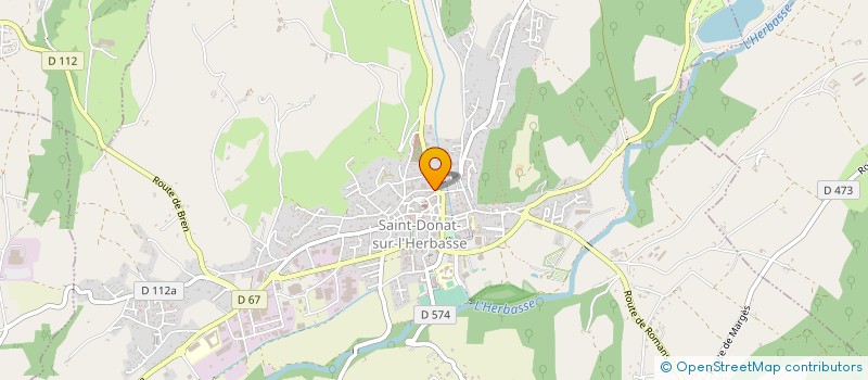 localisation de l'entreprise MONSIEUR BENOIT CHARTRON  SAINT-DONAT-SUR-L'HERBASSE