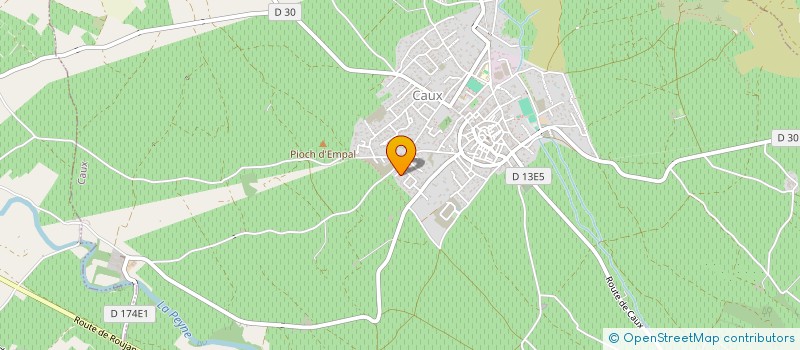 localisation de l'entreprise MONSIEUR BENOIT CHASTAN  CAUX