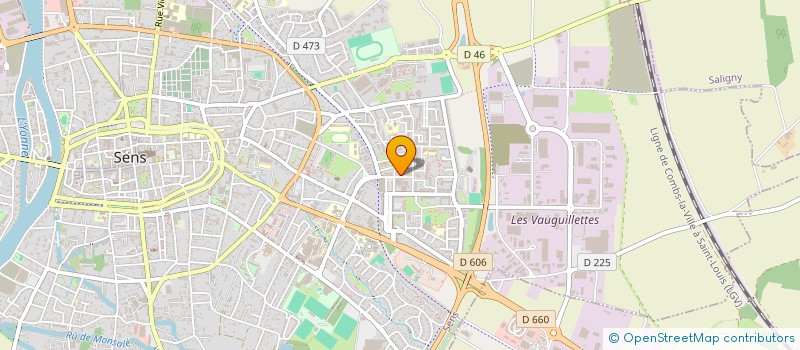 localisation de l'entreprise MONSIEUR BENOIT CHAURAND  SENS