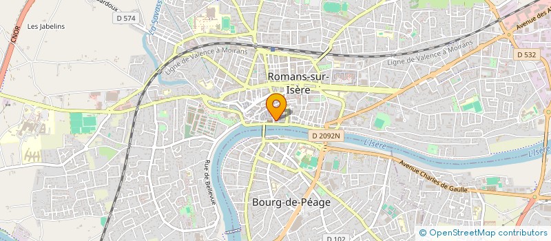localisation de l'entreprise MONSIEUR BENOIT CHAUSSAT à ROMANS-SUR-ISERE