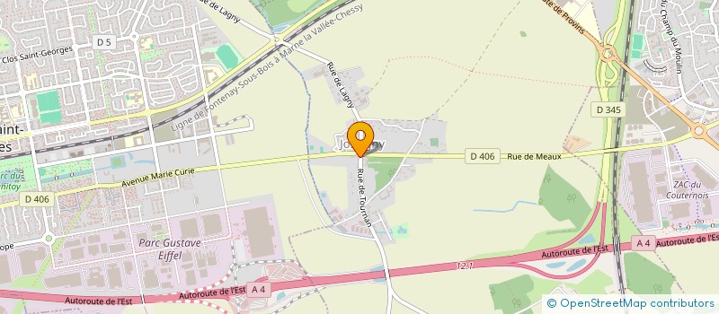 localisation de l'entreprise MONSIEUR BENOIT CHAUVEAU  JOSSIGNY