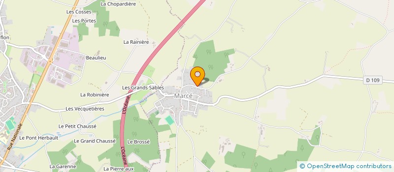 localisation de l'entreprise MONSIEUR BENOIT CHEVE  MARCE