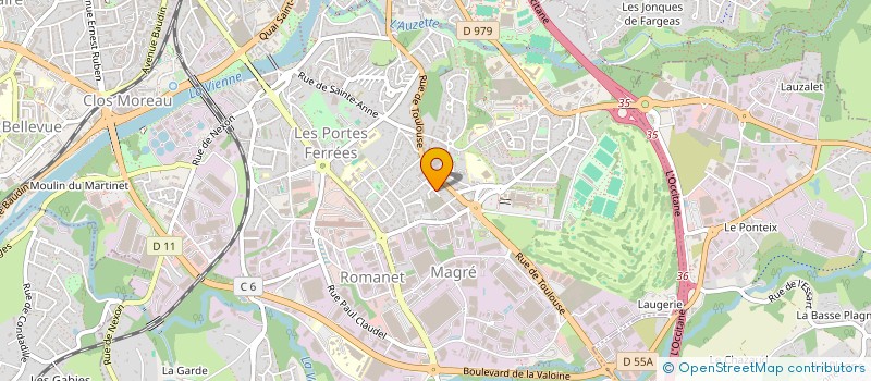 localisation de l'entreprise MONSIEUR BENOIT CHICAUD à LIMOGES
