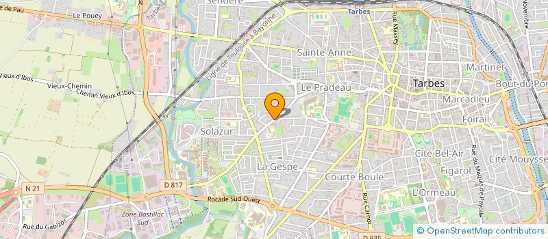 localisation de l'entreprise MONSIEUR BENOIT CHOCRY  TARBES