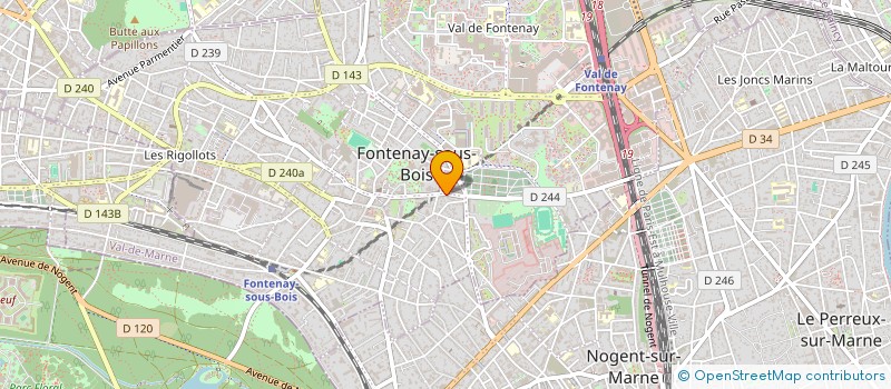 localisation de l'entreprise MONSIEUR BENOIT CLAIS à FONTENAY-SOUS-BOIS