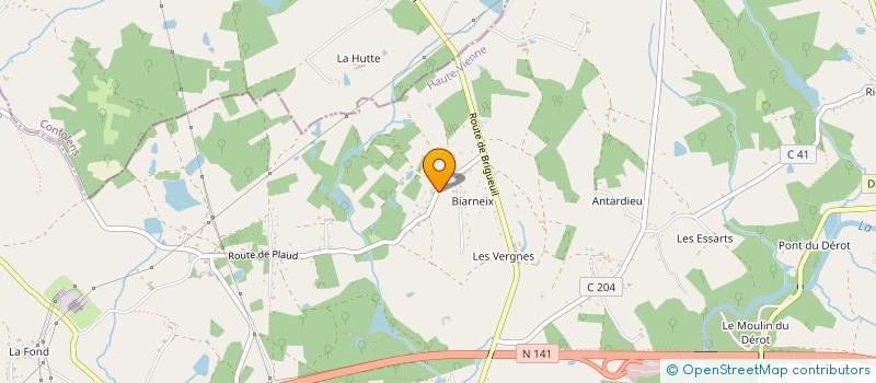 localisation de l'entreprise MONSIEUR BENOIT CLAVREUL à SAINT-JUNIEN