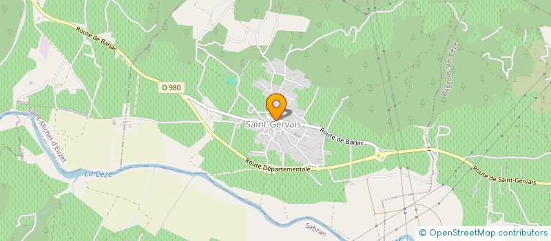 localisation de l'entreprise MONSIEUR BENOIT CLEMENT  SAINT-MICHEL-D'EUZET