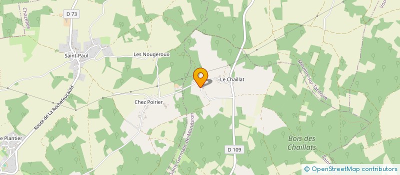 localisation de l'entreprise MONSIEUR BENOIT CLEMENT à SAINT-GERMAIN-DE-MONTBRON