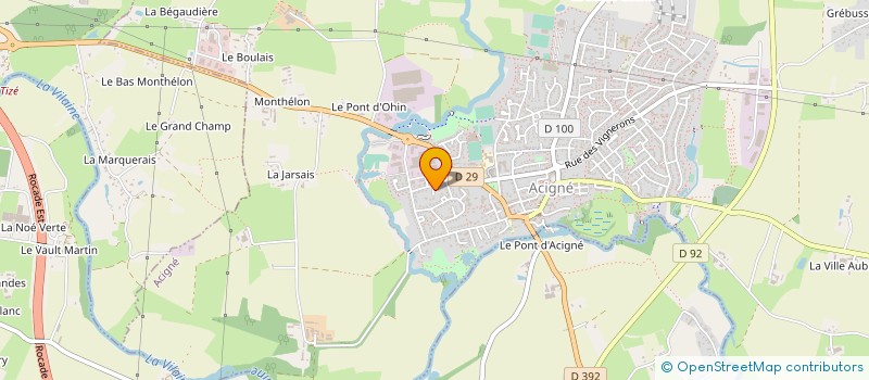 localisation de l'entreprise MONSIEUR BENOIT COLAS à ACIGNE