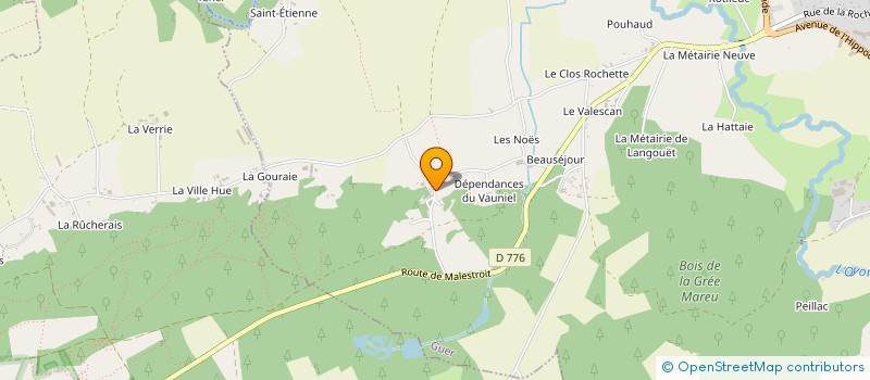 localisation de l'entreprise MONSIEUR BENOIT COLLEAUX  GUER