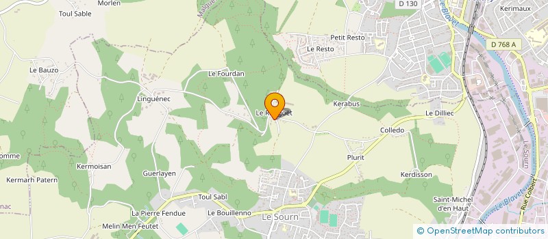 localisation de l'entreprise MONSIEUR BENOIT COLLET  LE SOURN