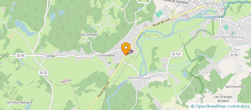 localisation de l'entreprise MONSIEUR BENOIT COLLILIEUX  MELISEY