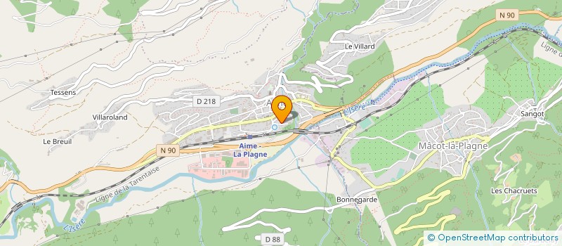 localisation de l'entreprise MONSIEUR BENOIT COLLIN  LA PLAGNE TARENTAISE