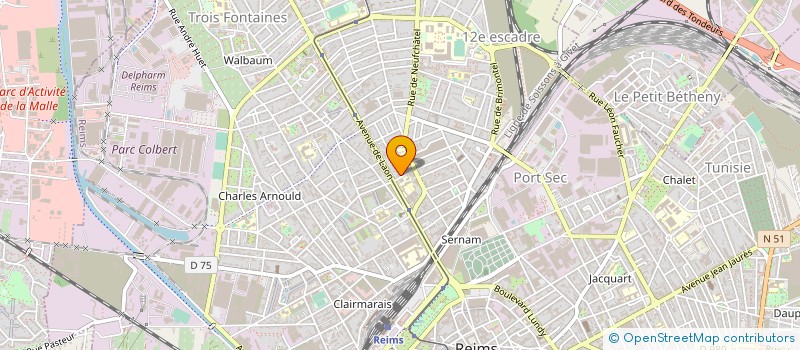 localisation de l'entreprise MONSIEUR BENOIT COLSON à REIMS