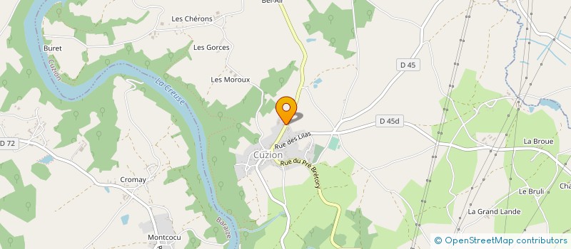 localisation de l'entreprise MONSIEUR BENOIT COMBAUD à CUZION