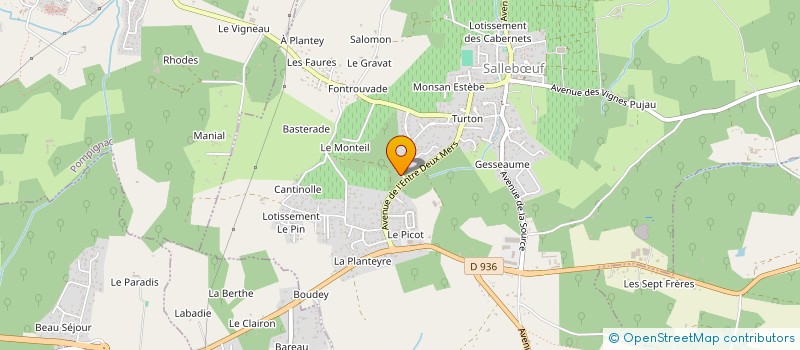 localisation de l'entreprise MONSIEUR BENOIT COMET  SALLEBOEUF