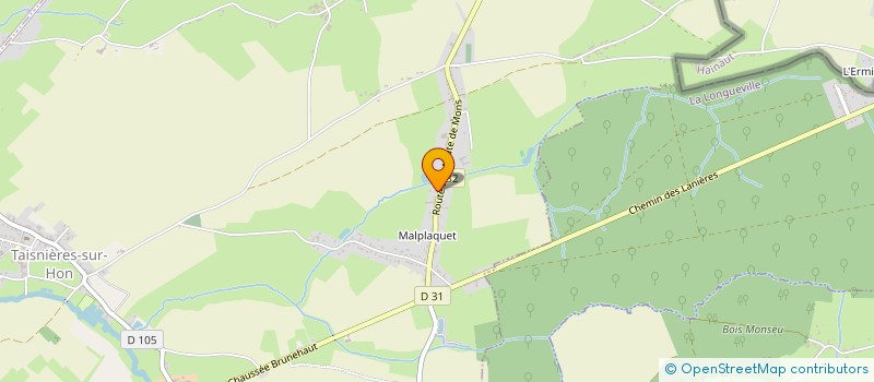 localisation de l'entreprise MONSIEUR BENOIT CONTESSE  TAISNIERES-SUR-HON