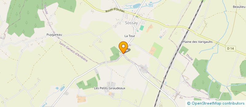 localisation de l'entreprise MONSIEUR BENOIT CORDEBEUF  SOSSAY